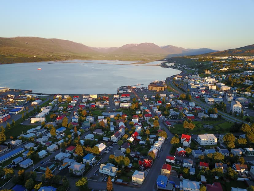AKUREYRI DRONE VIEW
